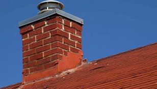 montering af skorsten