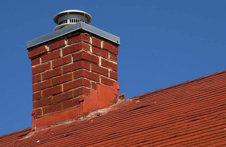 montering af skorsten